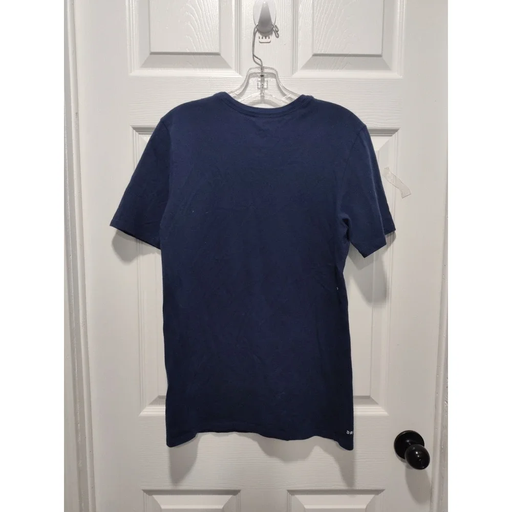 NIKE Georgetown University Size Small/Petite Navy Women CrewNeck Dri-Fit T-Shirt